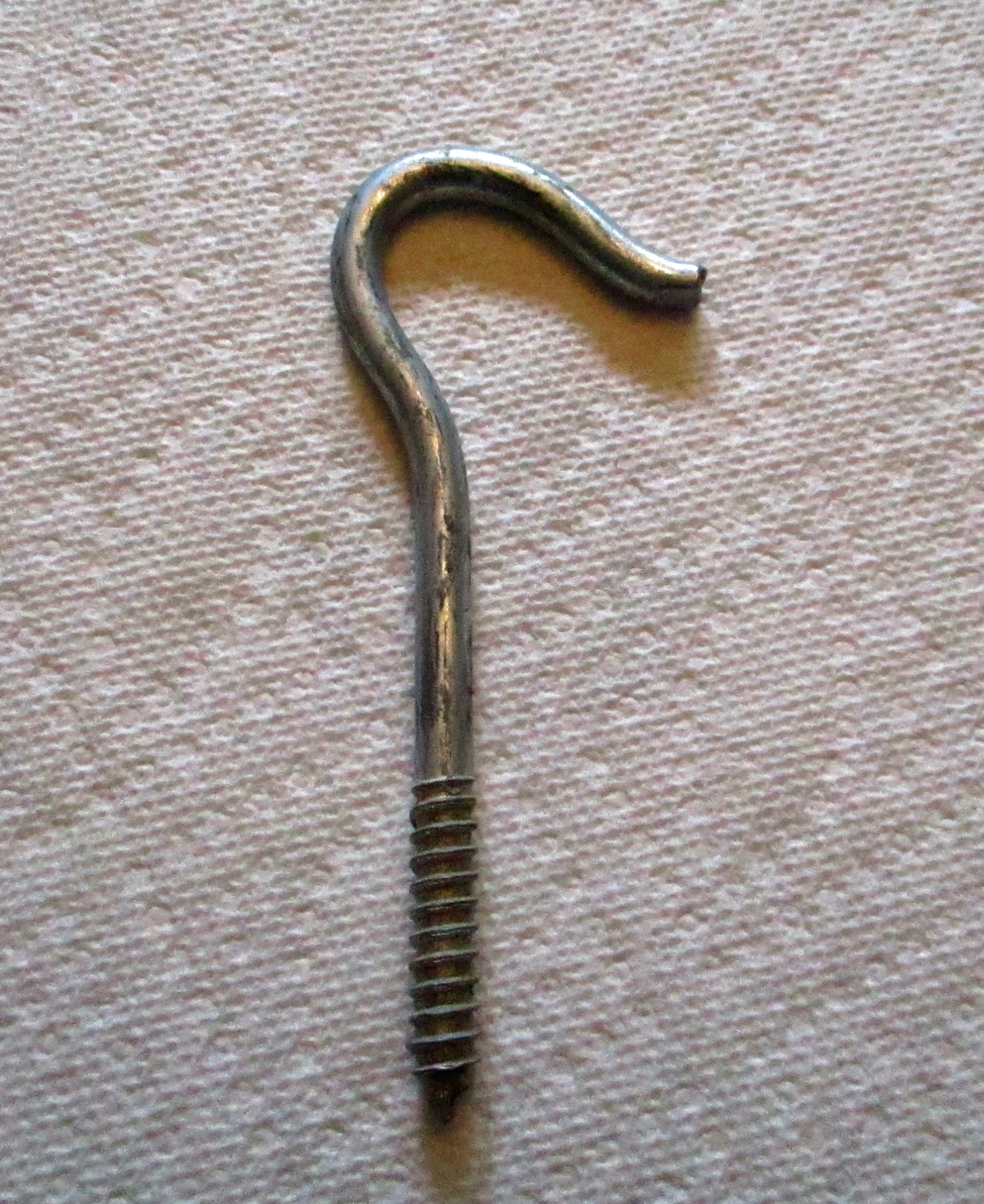 Hook, Threaded w/ Wood Screw End, 4 3/4 L